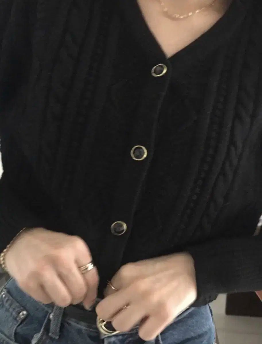 実物画像あり シエンヌ ノア カーディガン ブラック