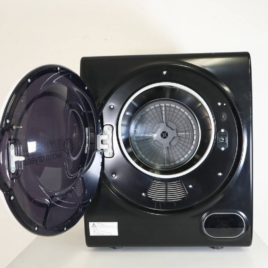 2020年製 ケーズウェーブ WARM DRYER 3.0 BLACK 小型衣類乾燥機 3 kg マイウェーブウォームドライヤー3.0 タッチパネル 工事不要 省電力 省スペース 294 h 16