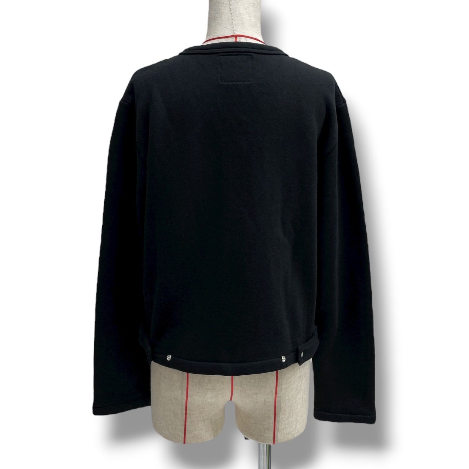 agnes b. アニエスベー Le Classique カーディガン 裏起毛 スナップボタン ブラック 黒 サイズ1 レディース 秋 ゴーゴー古着マルイファミリー 5 No.147