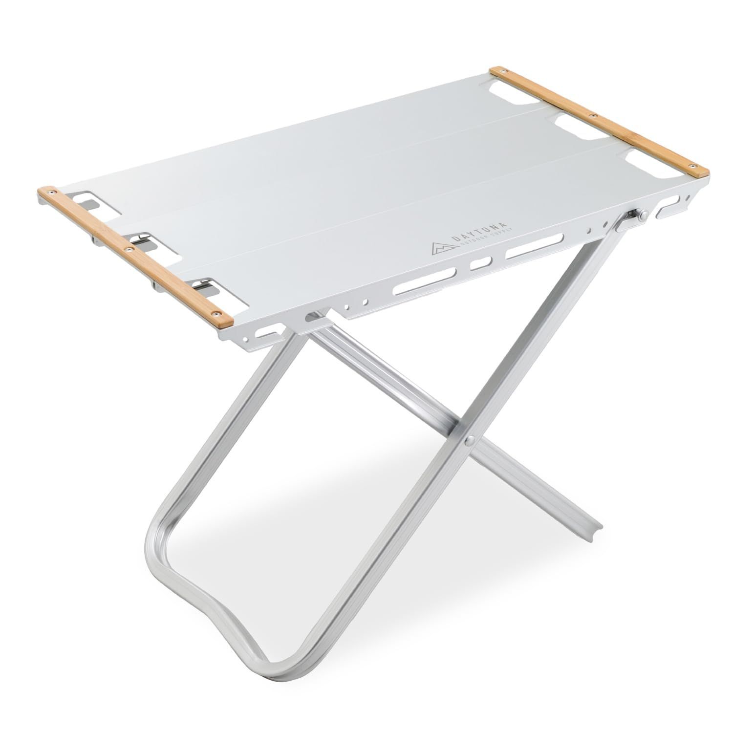 デイトナ Daytona キャンプ テーブル バイク 連結 ソロでもグループでも フラットアルミテーブル520 シルバー 29774