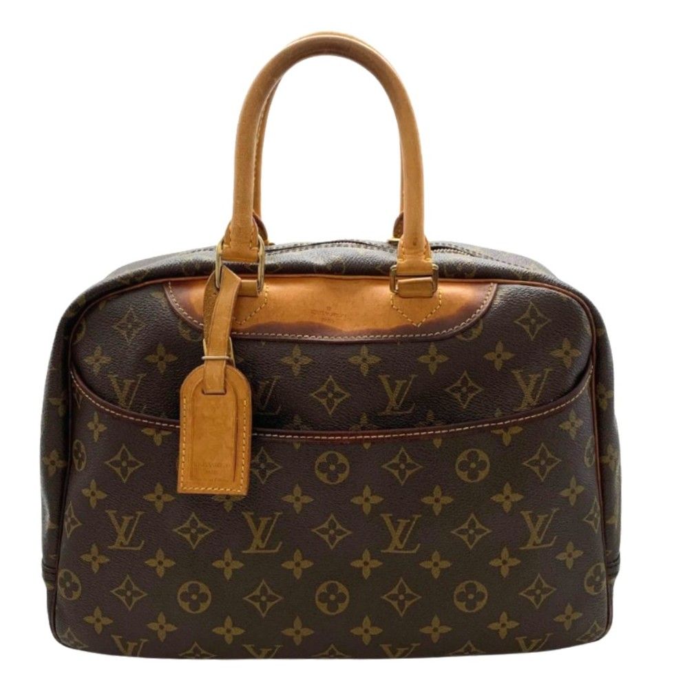 ルイ ヴィトン ハンドバッグ M47270 ドーヴィル ボーリングヴァニティ モノグラム ブラウン PVC レザー レディース