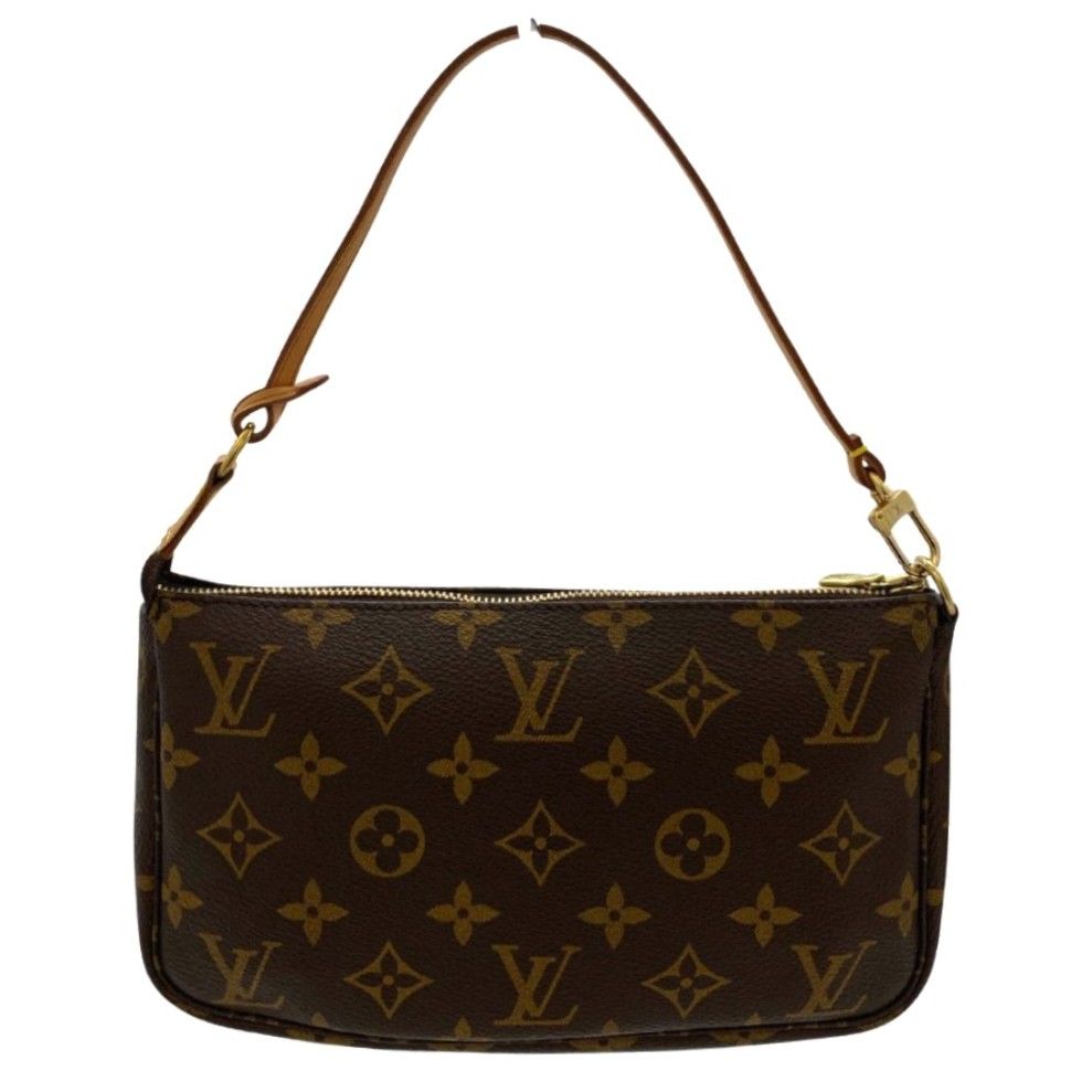ルイ ヴィトン ハンドバッグ M51980 モノグラム ポシェット アクセソワール ブラウン コンパクト パーティーバッグ レディース