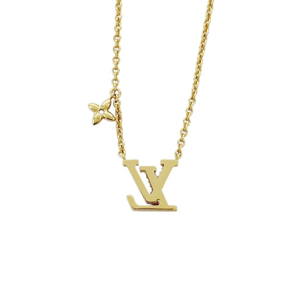 新同 ルイヴィトン コリエ LVアイコニック ネックレス ラインストーン ストラス GP ゴールド M00596 箱 465031 7