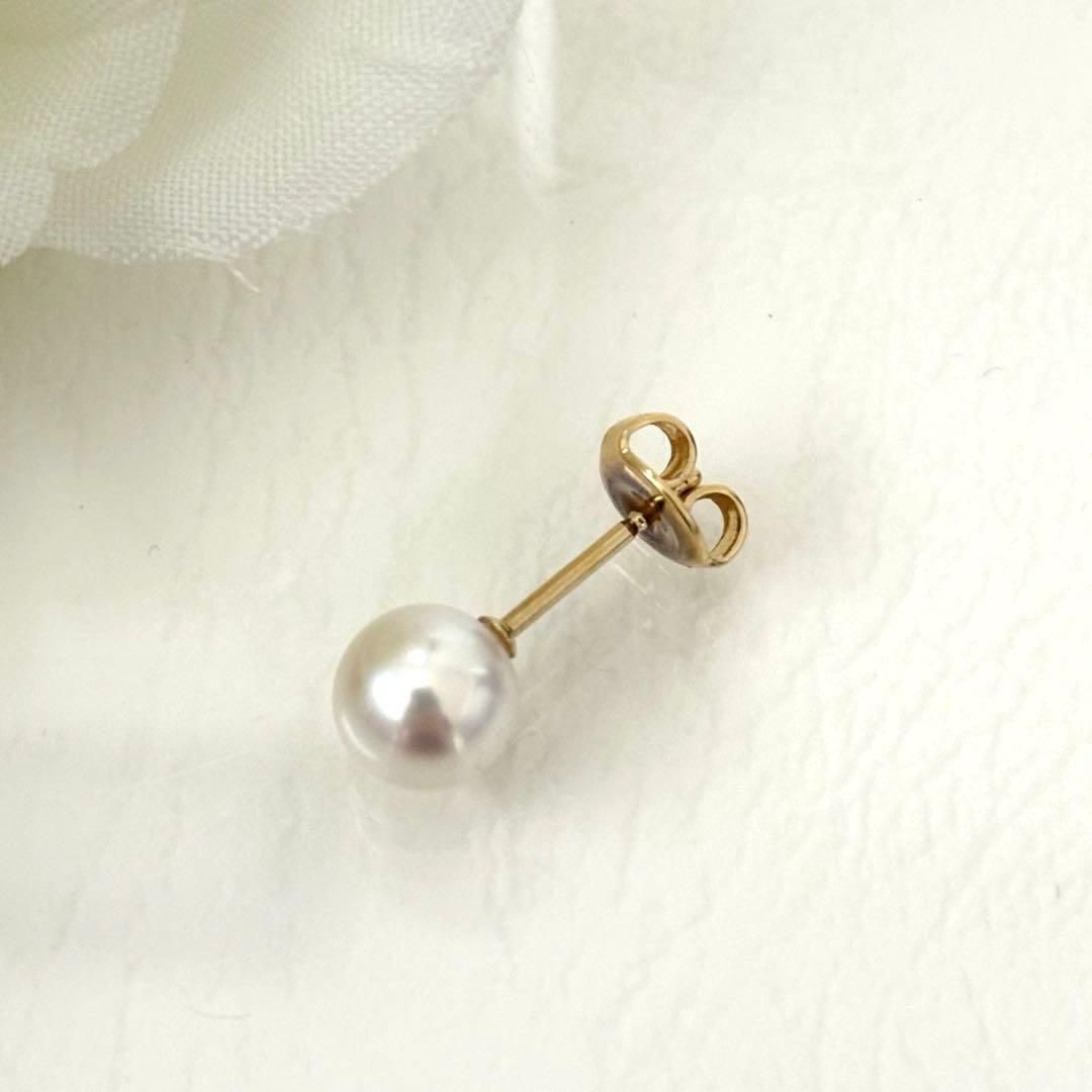 016 ミキモト K18 パール 約7.1mm ピアス 片方のみ