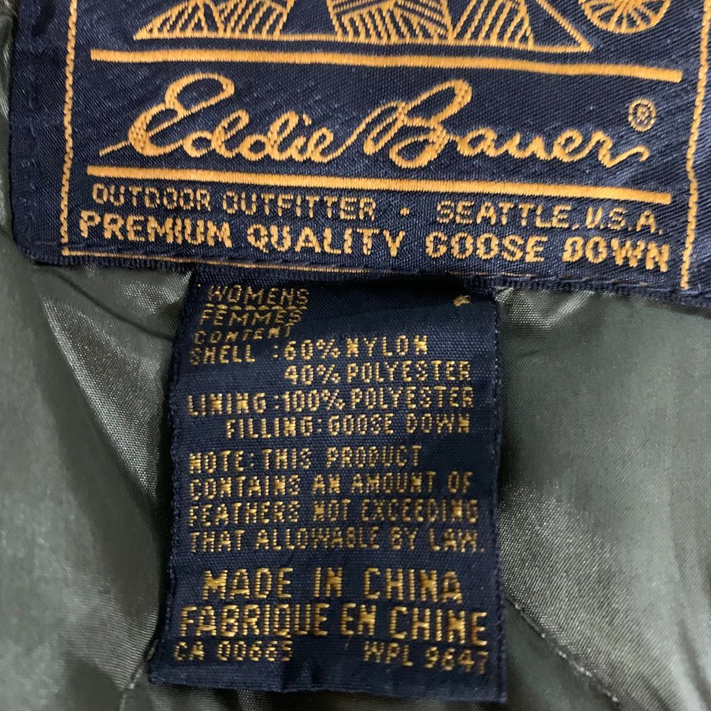 Eddie Bauer エディバウアー GOOSE DOWN COAT グースダウン ショール