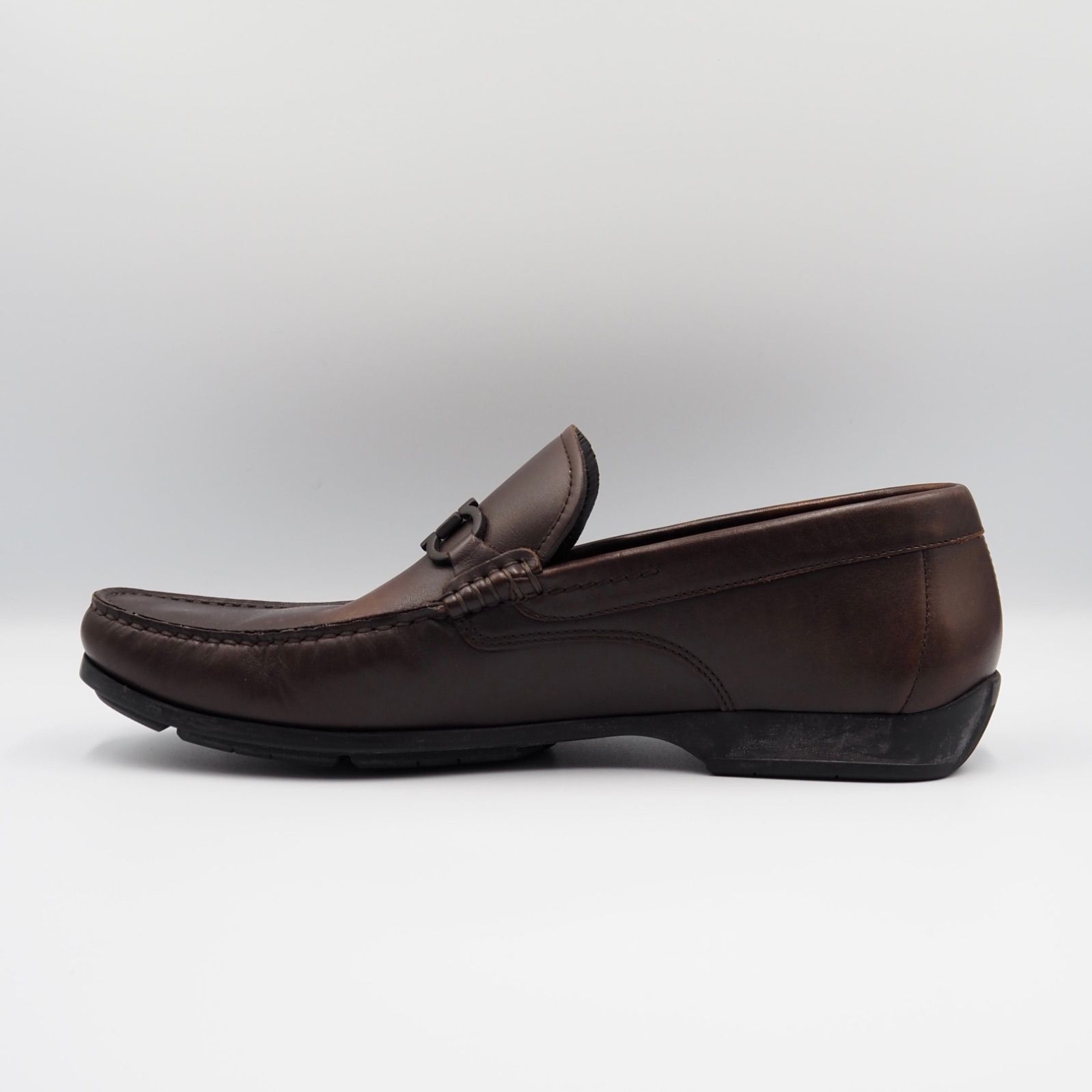  Ferragamo ガンチーニ ドライビングシューズ ブラウン レザー フェラガモ ローファー ブーツ 革靴