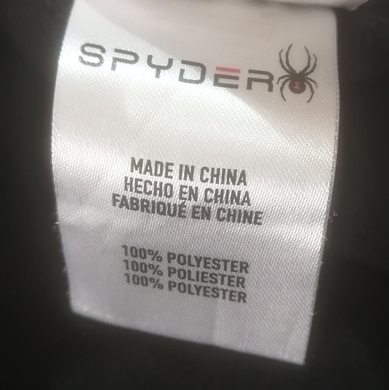 SPYDER スパイダー フルジップジャケット ロゴ刺しゅう サイズL（日本