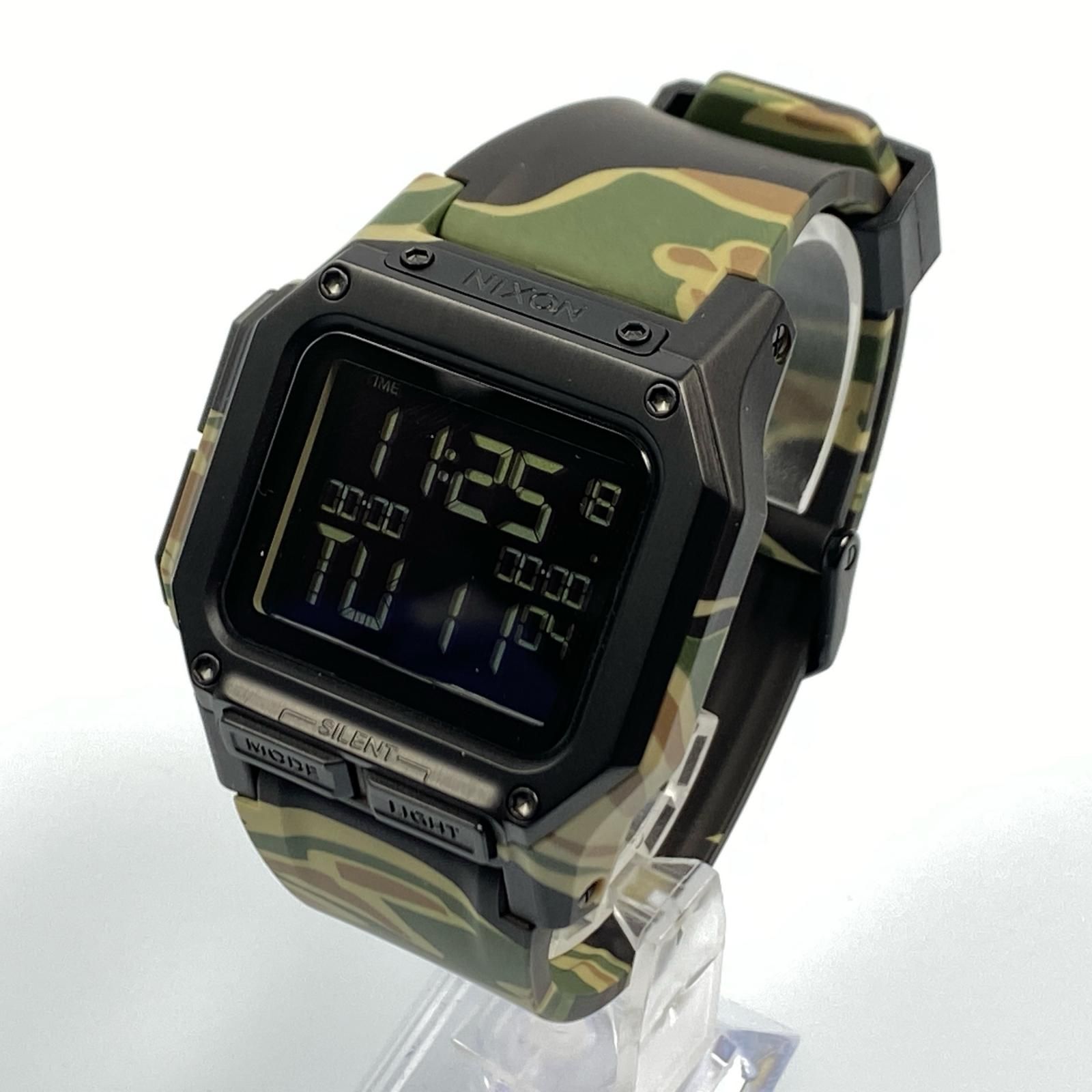 姫路東店 NIXON ニクソン 腕時計 Regulus A1180 デジタルクォーツ カモ 131