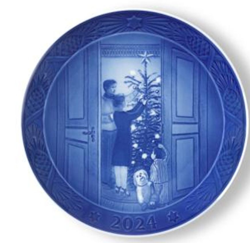 1101N06 ロイヤル コペンハーゲン イヤープレート 版 CHRISTMAS ANTICIPATION