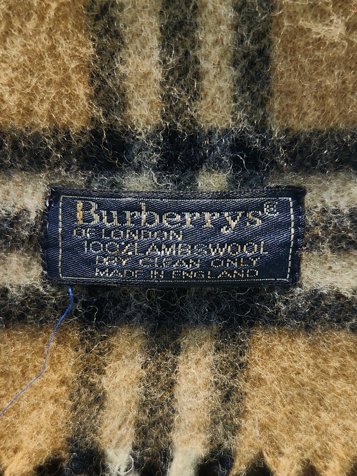 ① Burberrys of LONDON ラムウールチェックマフラー バーバリー ノバ