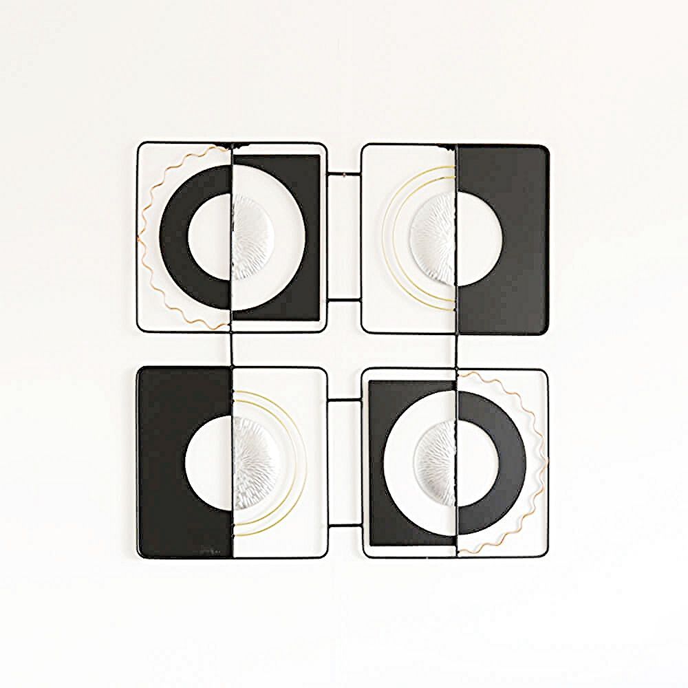 ウォールアート 壁掛け 壁飾り モダン ブラック - シルバー インテリア 壁 アートパネル 北欧 雑貨 リビング おしゃれ ウォールデコレーション シンプル ウォールアート 壁デコ アートボード インテリア雑貨 壁面装飾 アーティスティック ディスプレイ