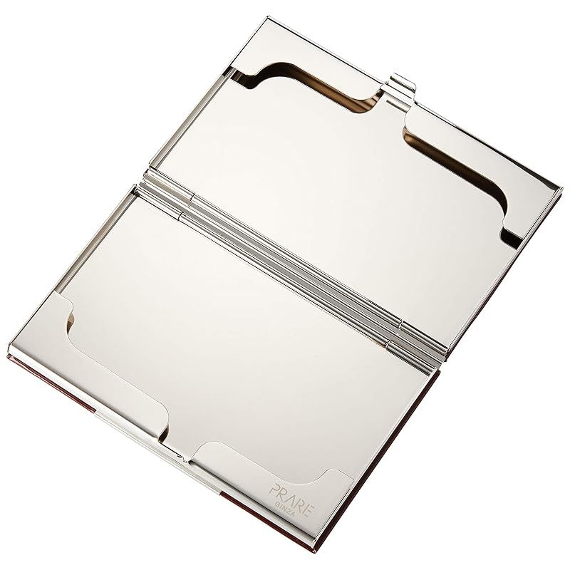  プレリー 名刺入れ メタルコードバン プレリーギンザ チョコ 名刺入れ 小物