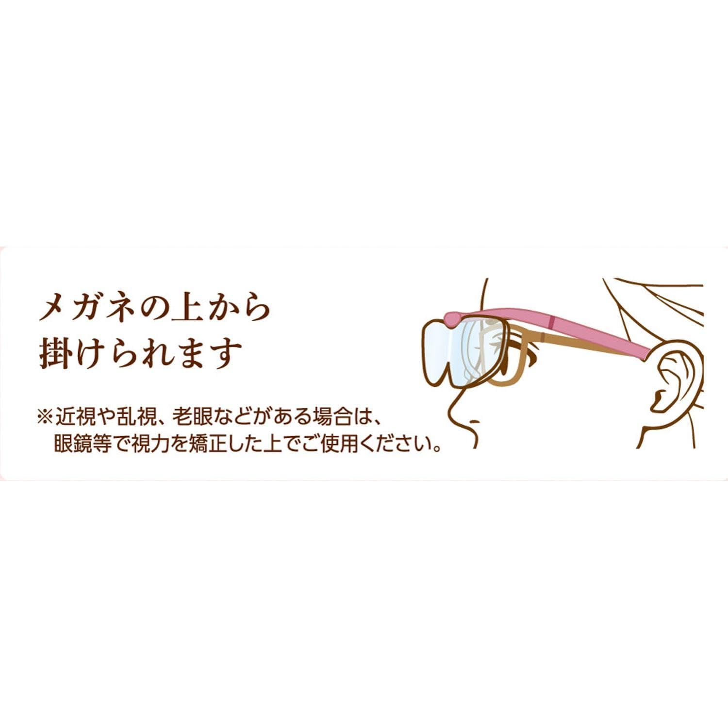 メガネタイプの拡大鏡