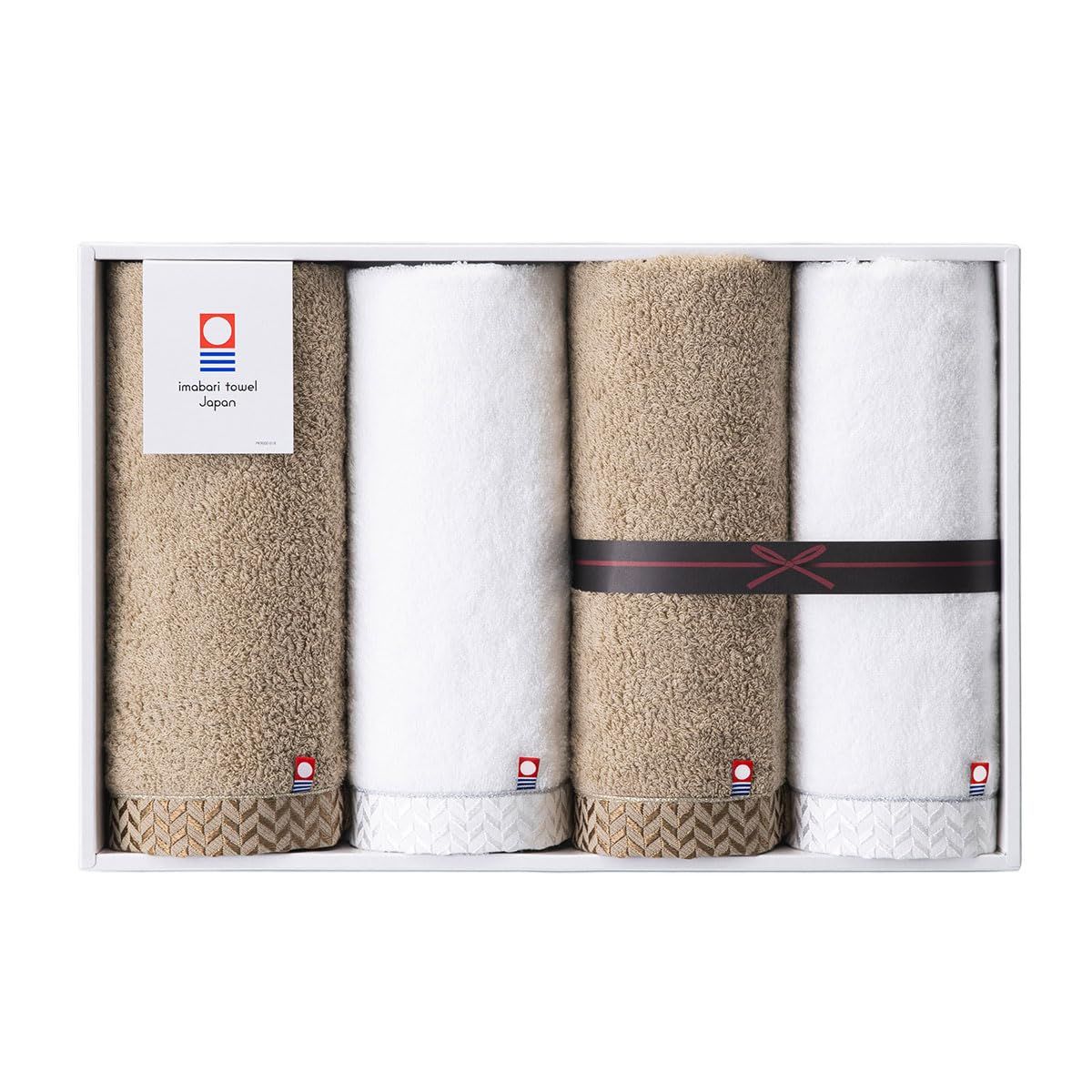 今治タオル フェイスタオル 今治 ギフト ボックス 最 超厚手 フェイスタオル ホワイト 2枚 サンド 2枚 タオル セット プレゼント 引っ越し 挨拶 出産祝い 結婚祝い 綿 ふわふわ いまばり おしゃれ