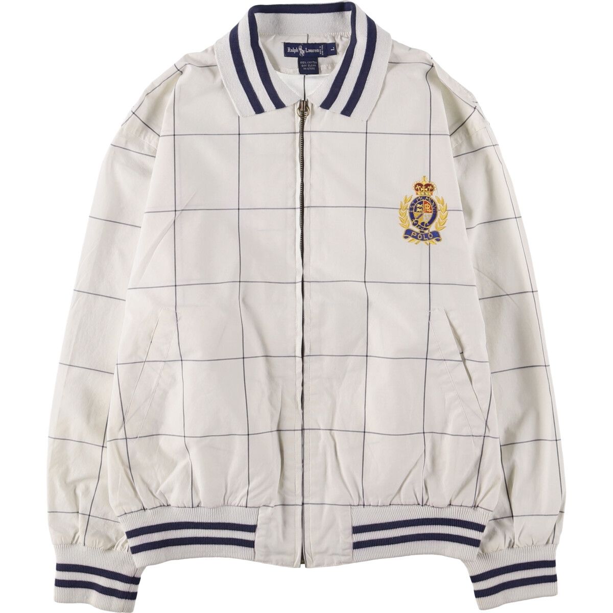 古着 ラルフローレン Ralph Lauren チェック柄 コットンジャケット レディースL相当 eaa592415