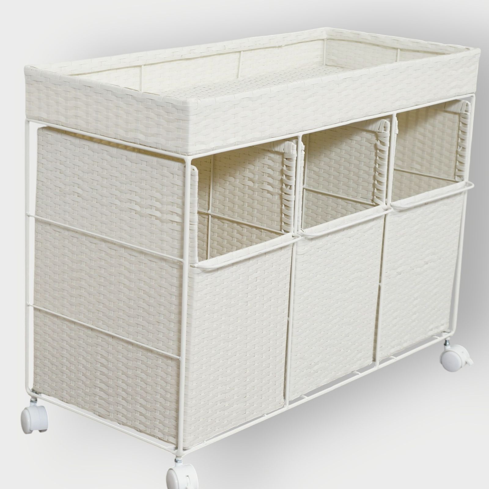 ランドリーワゴン 収納ワゴン キャスター付き FF16757