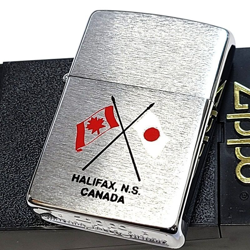 ZIPPO カナダ製 1994年製 国旗 日本 ジッポ ライター 絶版 オンタリオ製 シルバー ビンテージ かっこいい 廃盤 珍しい ヴィンテージ おしゃれ メンズ ギフト プレゼント