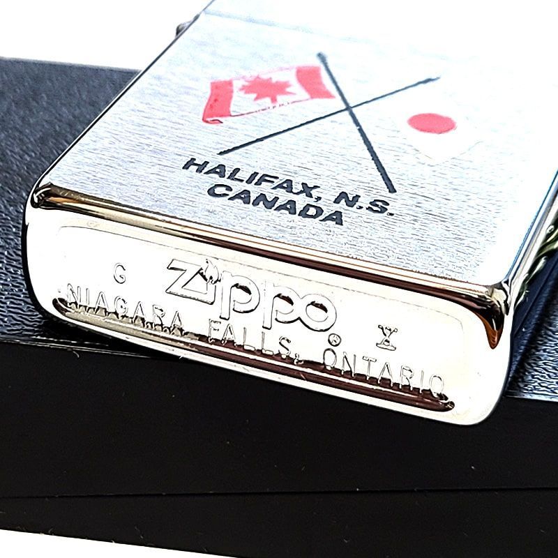 ZIPPO カナダ製 1994年製 国旗 日本 ジッポ ライター 絶版 オンタリオ製 シルバー ビンテージ かっこいい 廃盤 珍しい ヴィンテージ おしゃれ メンズ ギフト プレゼント