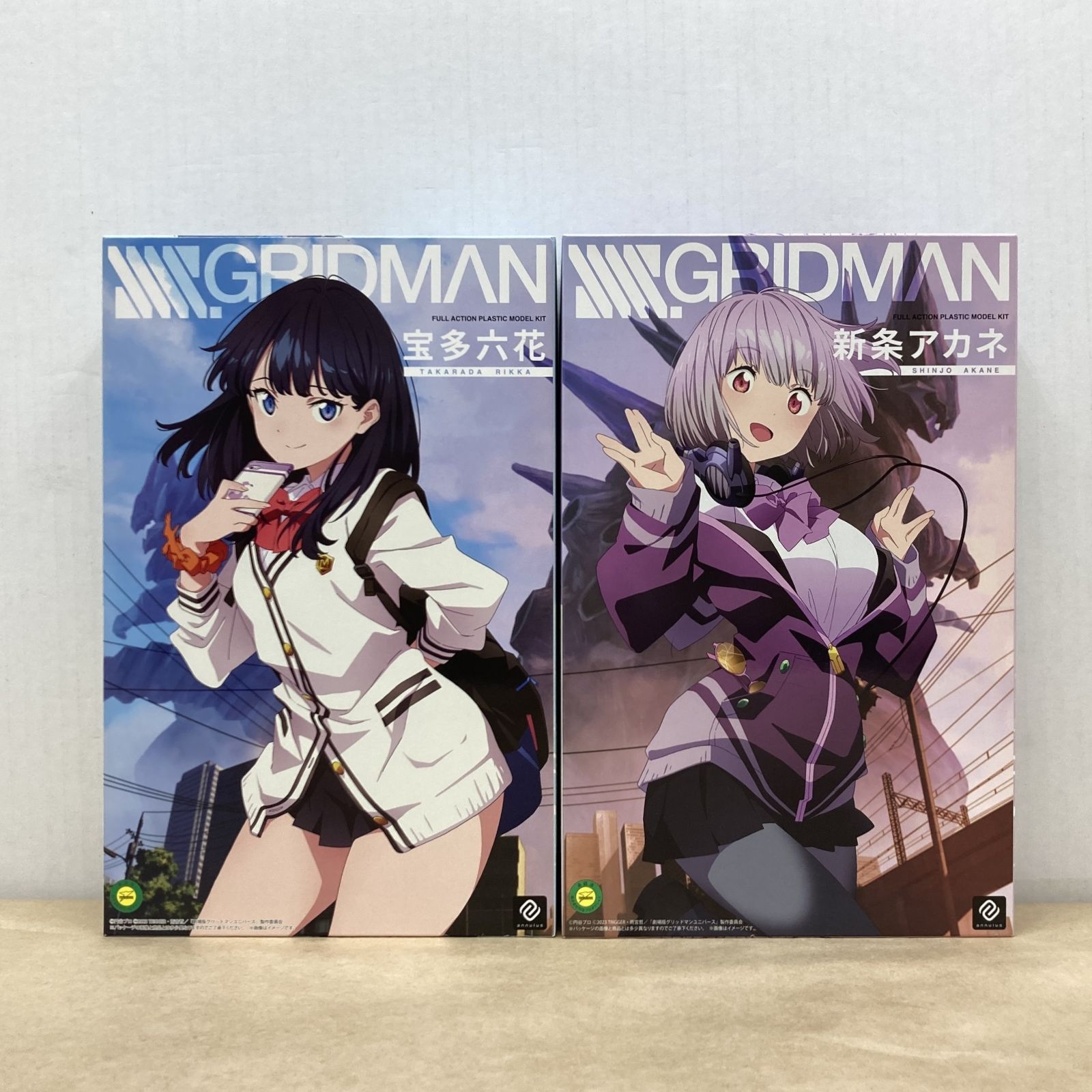 グッドスマイルカンパニー SSSS.GRIDMAN 宝多六花 新条アカネ プラモデル 未組立品 2点セット M3591-003