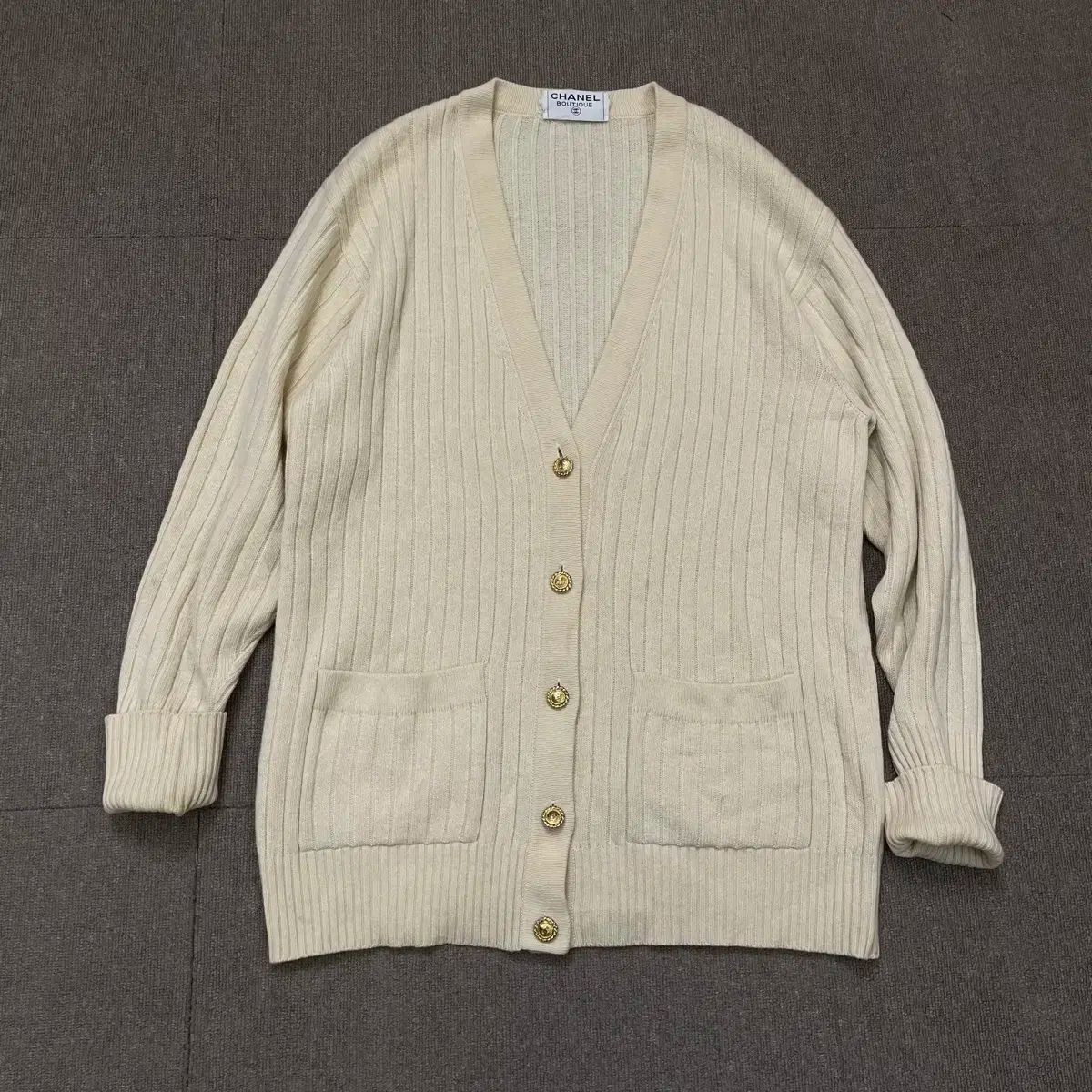 CHANEL ブティック ヴィンテージ ニット カーディガン 38