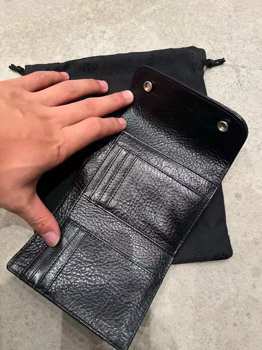 Chrome Heartsメンズ ブラック 財布