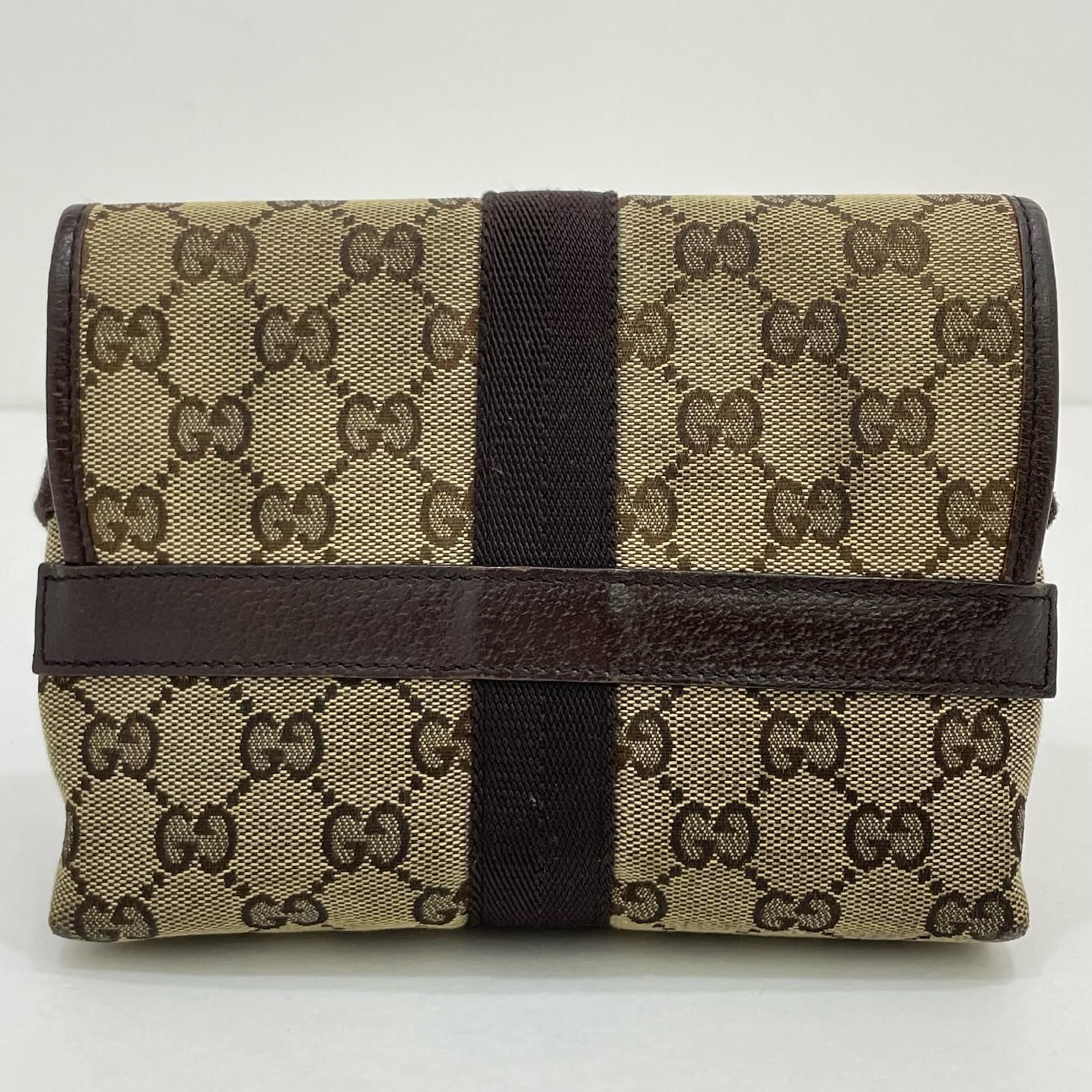 GUCCI グッチ GGキャンバス ボディバッグ ウエストバッグ ウエストポーチ 131236 ブラウン 尾張小牧店