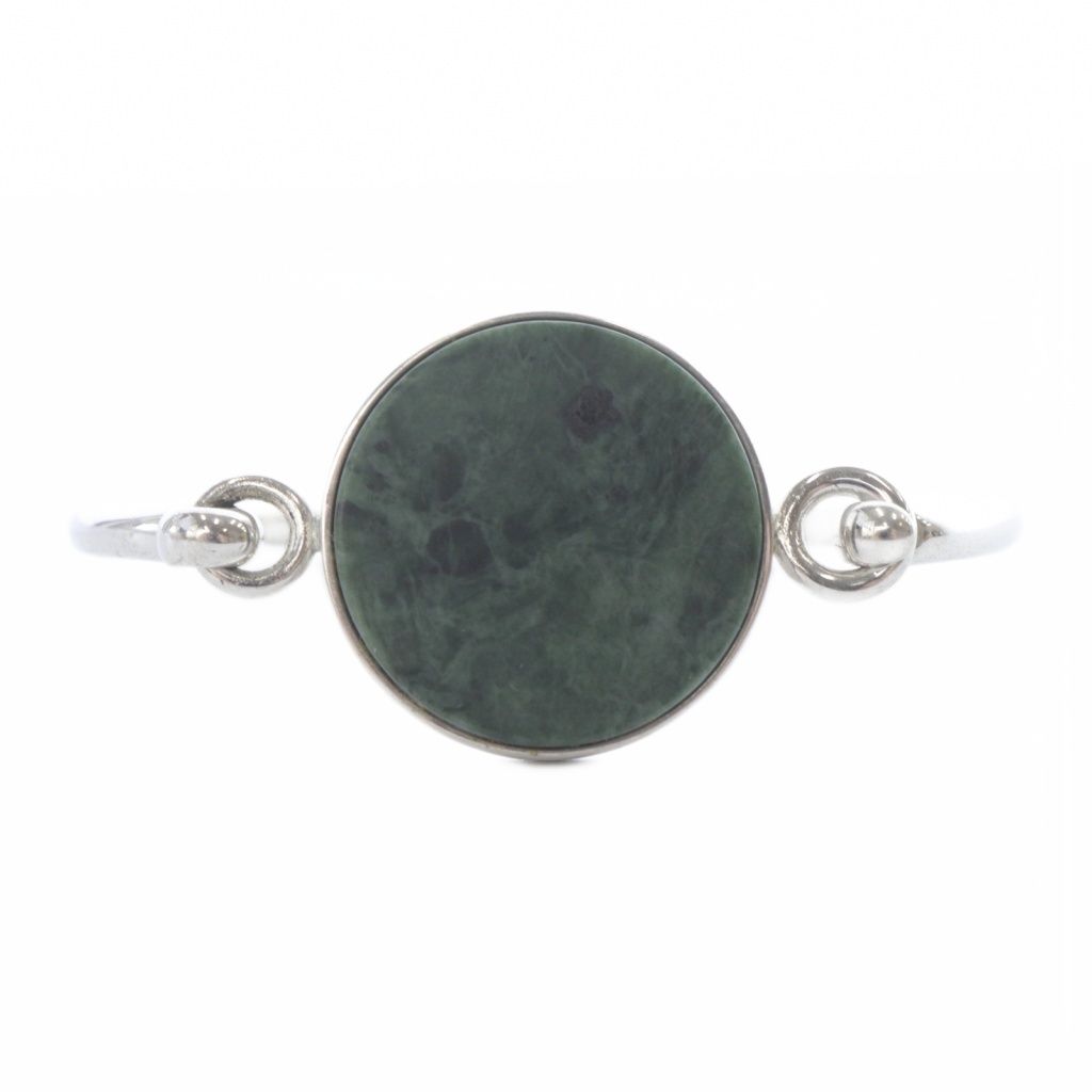 セリーヌ CELINE コインバングル ブレスレット 緑 グリーン