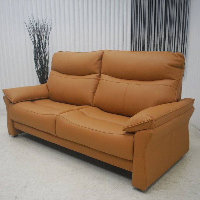 アウトレット 現品限り 一部 大 ３人掛け ソファー 3P シンプルモダン 上品なデザイン シナモンベージュ 250205-ネーベル3pシナモンbe