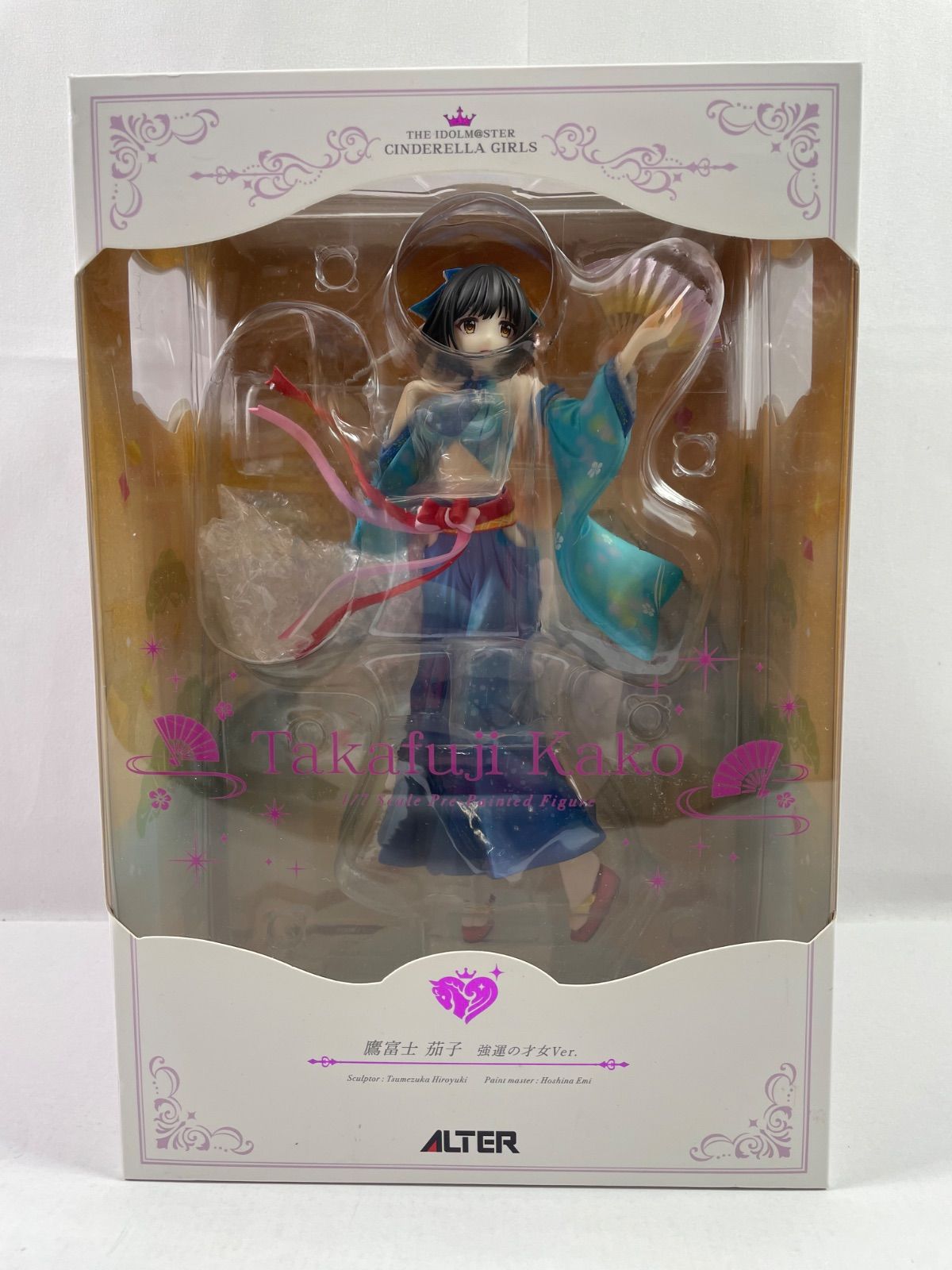 A 1985 アイドルマスター シンデレラガールズ鷹富士 茄子 ver 1 7完成品フィギュア 開封品