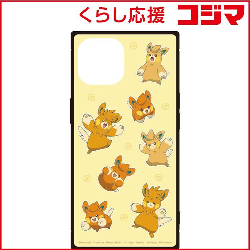 人気定番，お買い得 【 新品 未開封 】   グルマンディーズ ポケットモンスター iPhone 15/14/13 スクエアガラスケース オレンジ POKE-894D 未使用 送料無料 その他