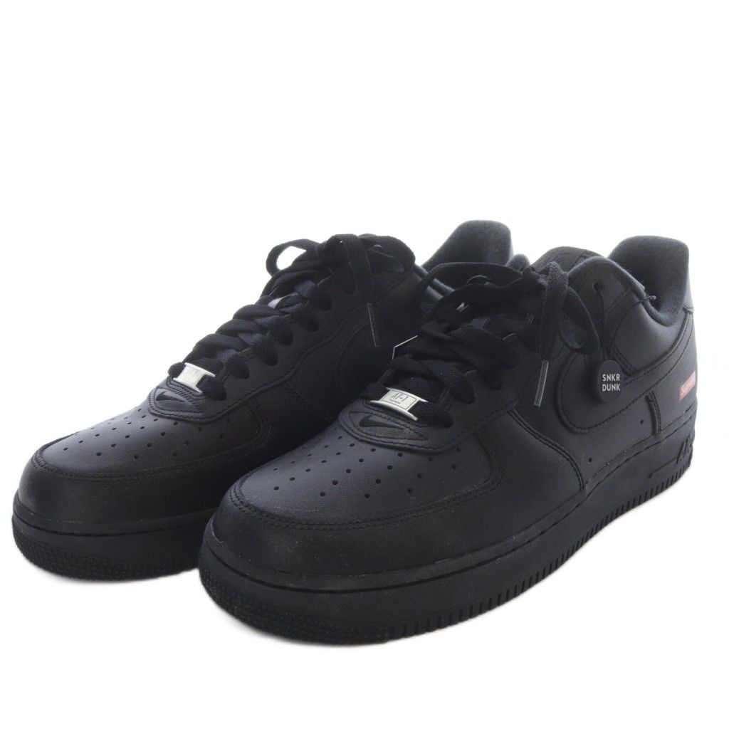 ナイキ NIKE Supreme × Air Force 1 Low Black シュプリーム エアフォース1 ロー ブラック スニーカー US 10 CU 9225-001 YO 3