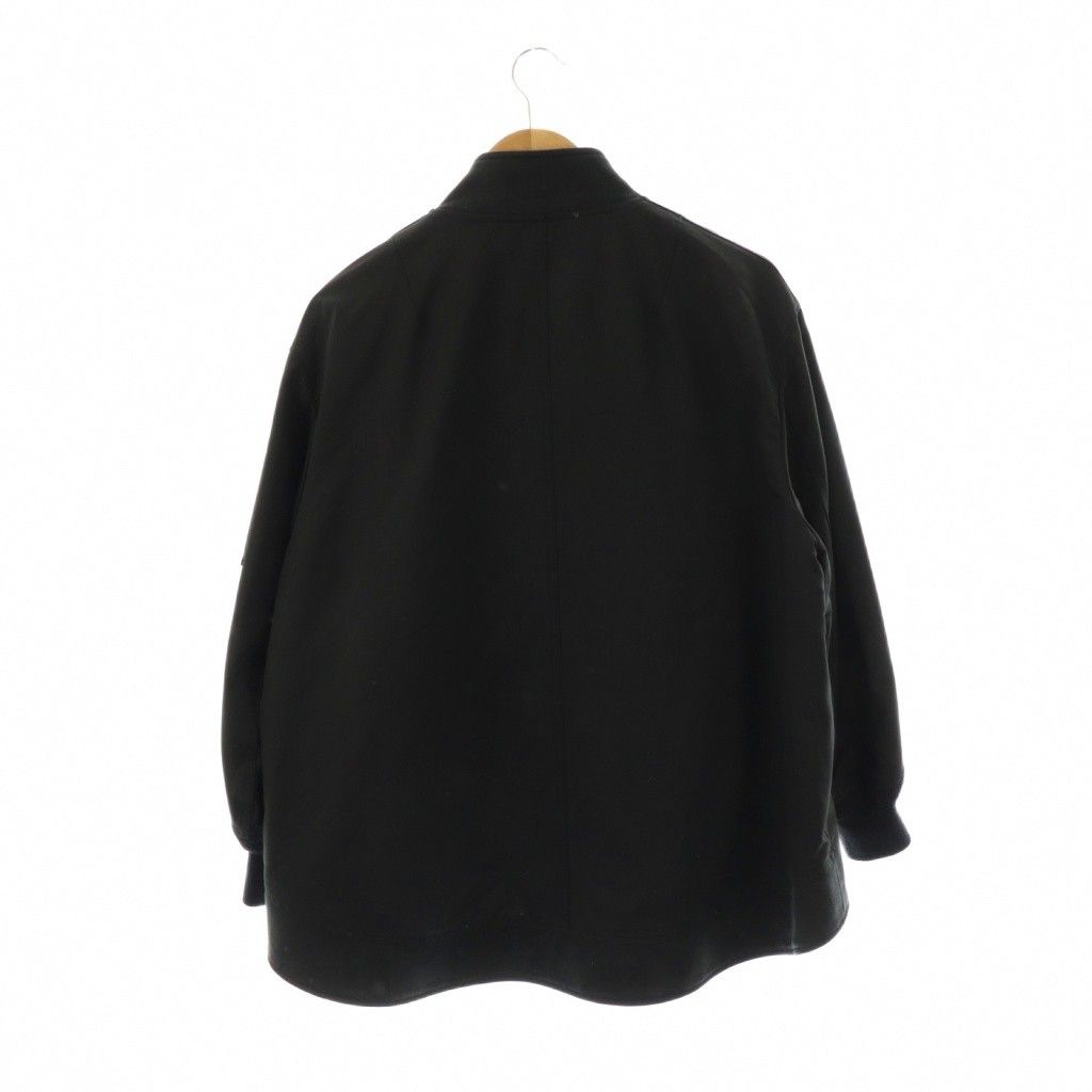 ザ リラクス THE RERACS UNITED ARROWS別注 MA-1 ブルゾン ジップアップ 36 ブラック DO OS