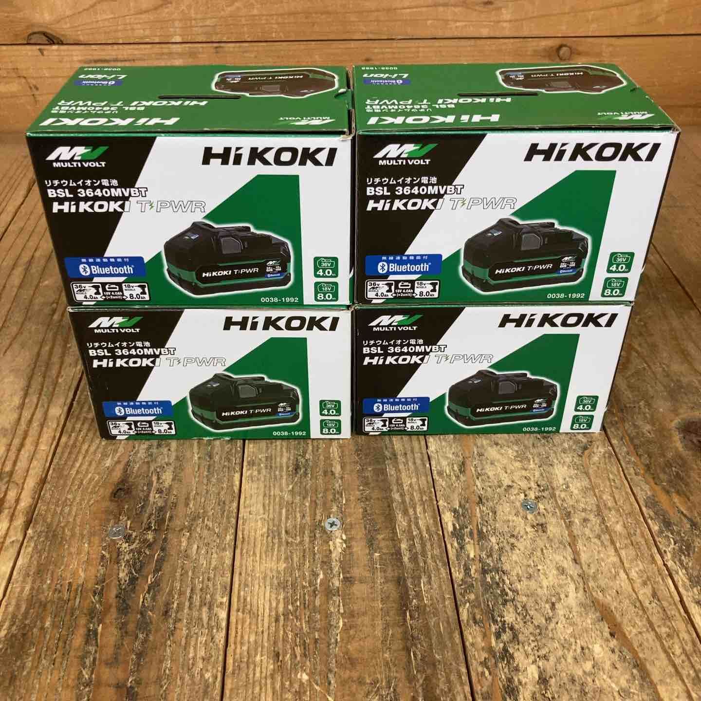 純正品 ハイコーキ HIKOKI リチウムイオンバッテリー 36V 4.0Ah BSL3640MVBT 4個セット 所沢店