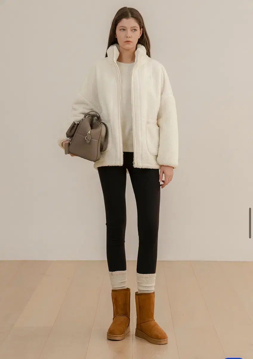 UMER ウィークエンドフリースジャケット アイボリー