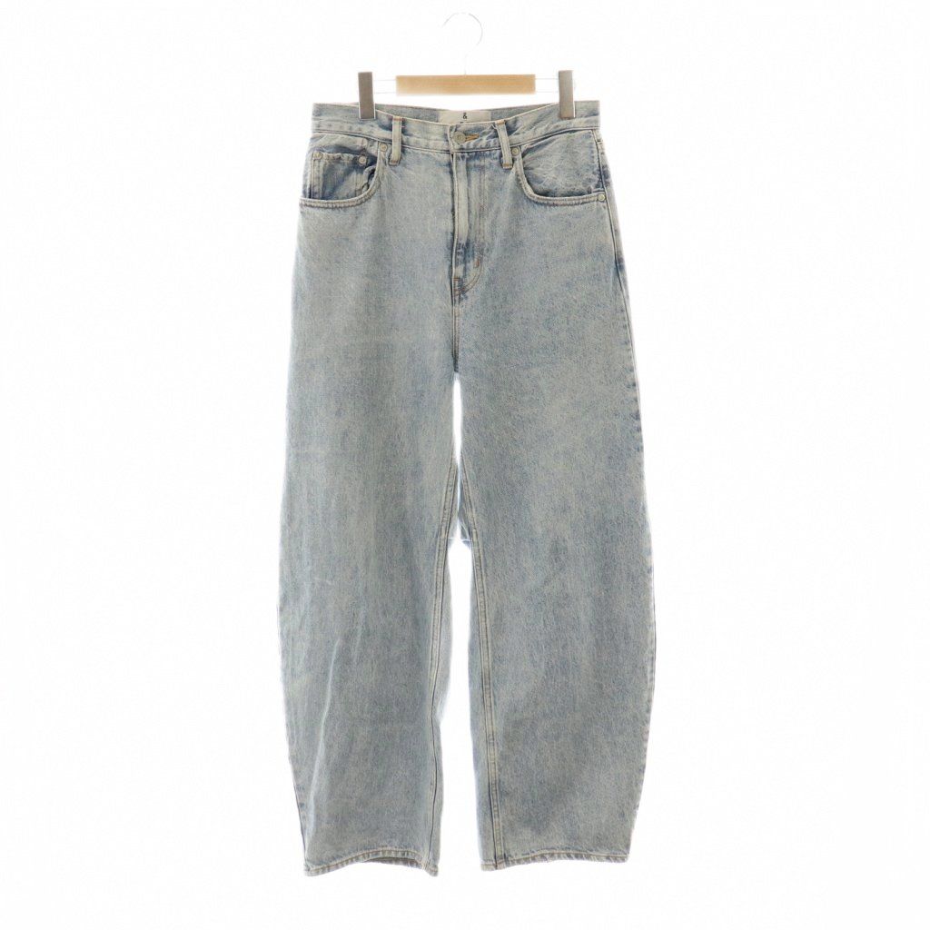 Curensology カレンソロジー カーヴィーデニムパンツ ジーンズ ジッパーフライ 38 ライトブルー DO OS