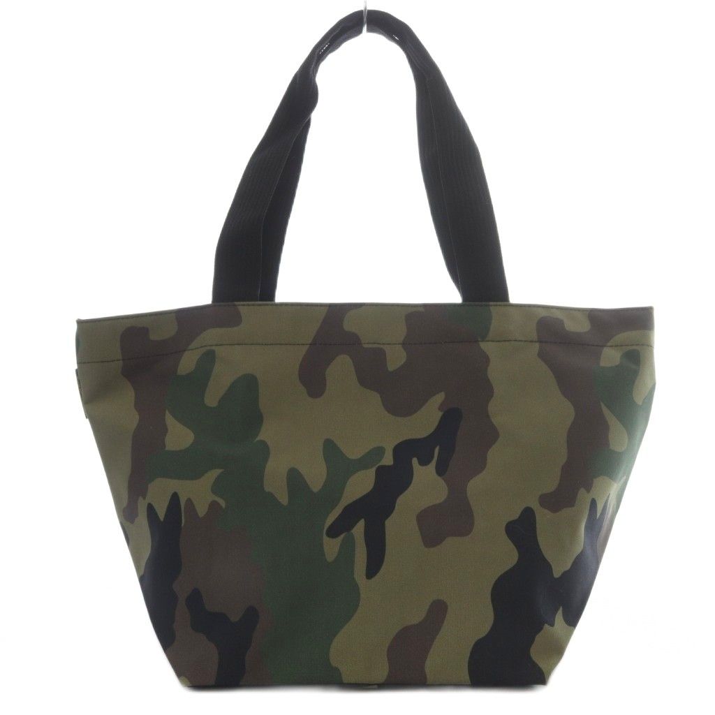 エルベシャプリエ Herve Chapelier 925Wカモフラージュナイロン舟型ショルダーL 迷彩 カーキ YO33