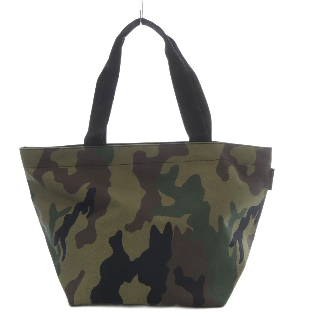 エルベシャプリエ Herve Chapelier 925Wカモフラージュナイロン舟型ショルダーL 迷彩 カーキ YO33