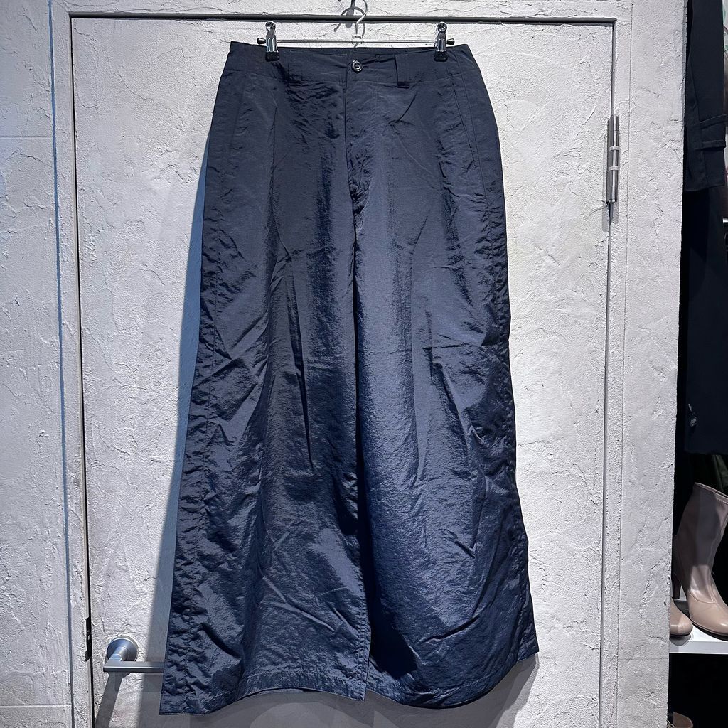 MEYAME メヤメ WIDE NYLON PANTS ナイロンパンツ MEY-1619 ブラック size 1 代官山A11