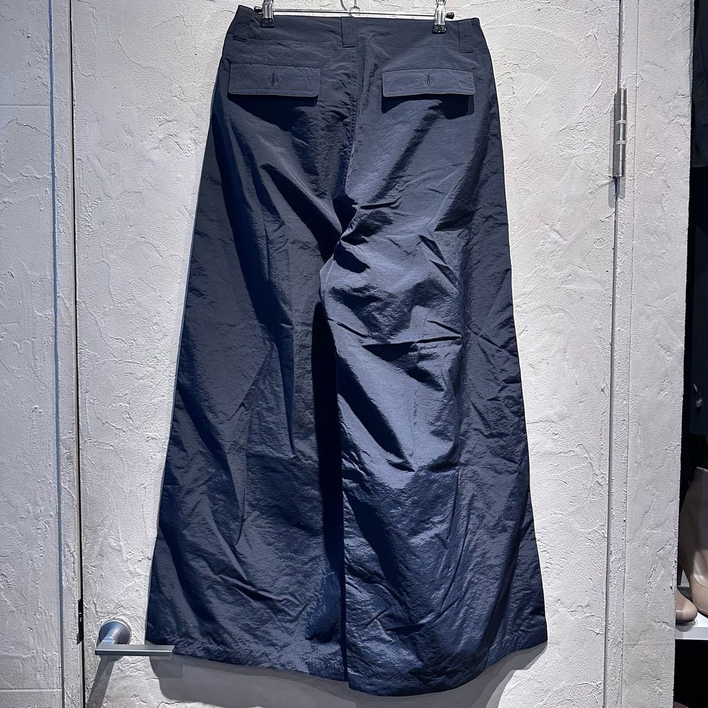 MEYAME メヤメ WIDE NYLON PANTS ナイロンパンツ MEY-1619 ブラック size 1 代官山A 11