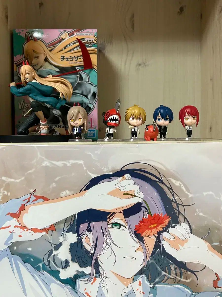 チェンソーマン バンダイ ガチャ フルセット パワー フィギュア 特典 5週目 ポスター まとめ