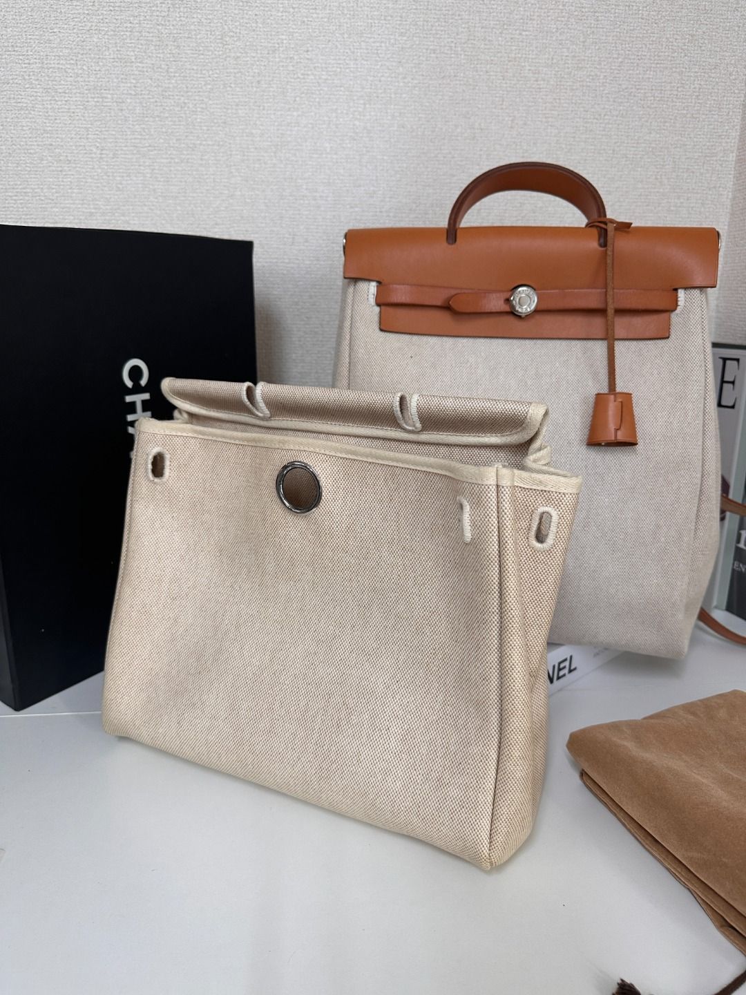 HERMES エルメス エヴリンAd PM 2WAY キャンバス×カーフ バックパック ハンドバッグ