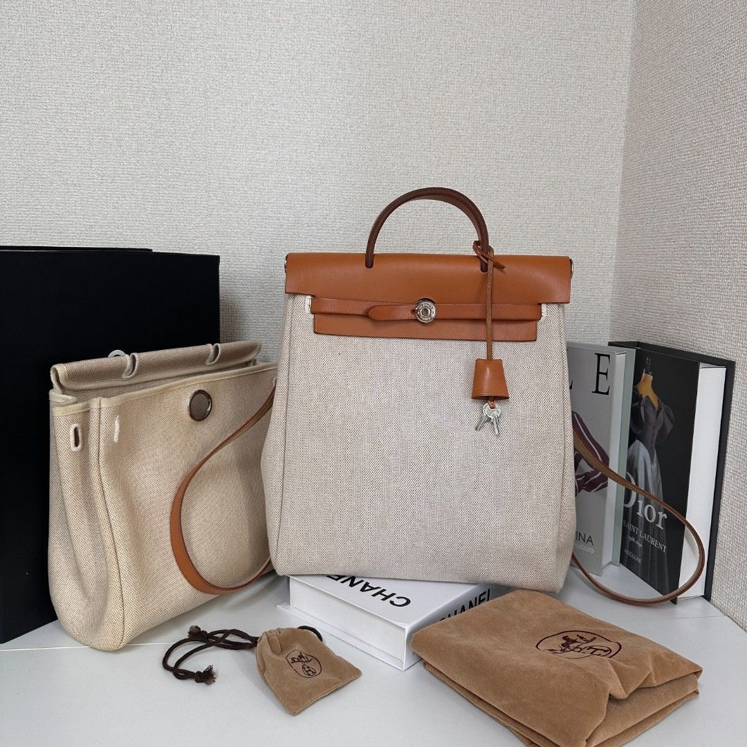 HERMES エルメス エヴリンAd PM 2WAY キャンバス×カーフ バックパック ハンドバッグ