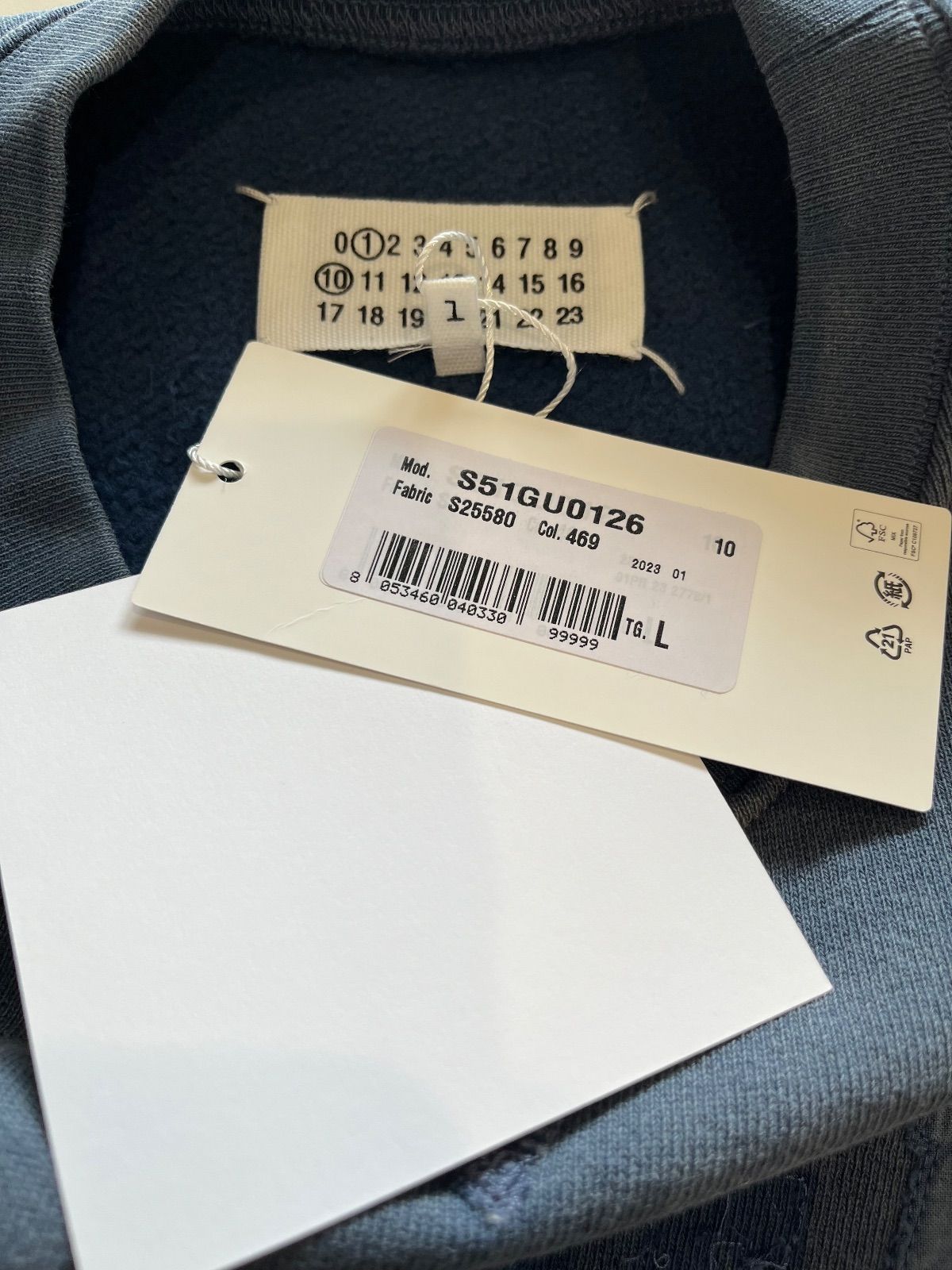 メゾンマルジェラ スウェットシャツ ダメージ ヴィンテージ 古着風