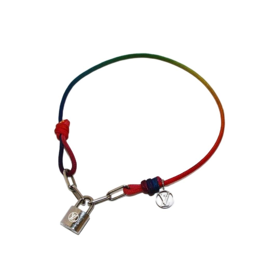 ルイヴィトン LOUIS VUITTON シルバー･ロックイット ヴァージル･アブロー レインボー ブレスレット Q05269 KH OH