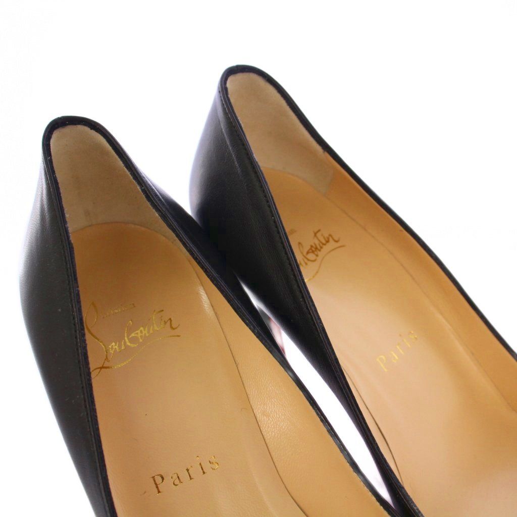  クリスチャンルブタン Christian louboutin パンプス ハイヒール レザー 36 黒 ブラック KH ハイヒール パンプス パンプス