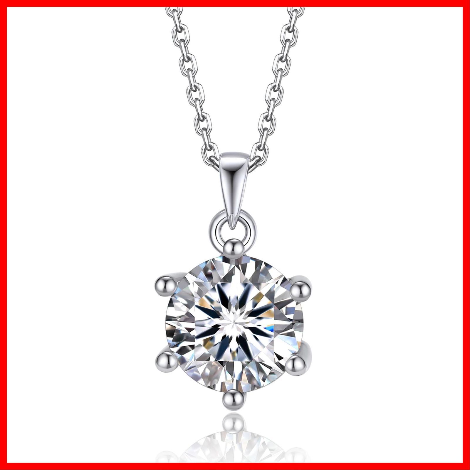 シルバー ネックレス チェーン モアサナイト カラット 1 2 記念日プレゼント 長40 cm アジャスター5 レディース 雪の結晶 華奢ギフトボックス付け MomentWish