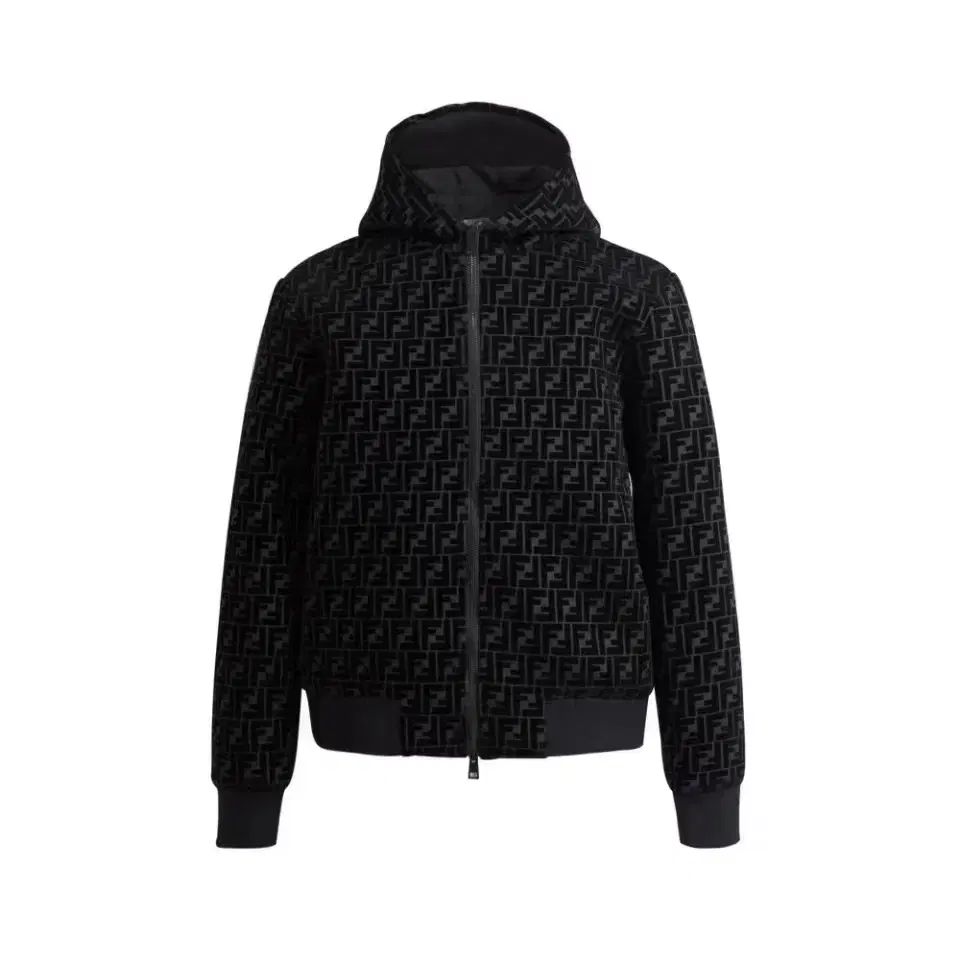 FENDI フェンディ ユニセックス カジュアル ロゴ ブラック コート