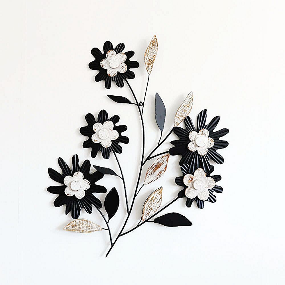 ウォールアートパネル 壁掛け 壁飾り 5つのフラワー ガーデニング インテリア 壁 アートパネル 北欧 雑貨 リビング おしゃれ モダン 装飾 ウォールデコレーション シンプル ウォールアート 壁デコ アートボード インテリア雑貨 壁面装飾 ウォールアクセント