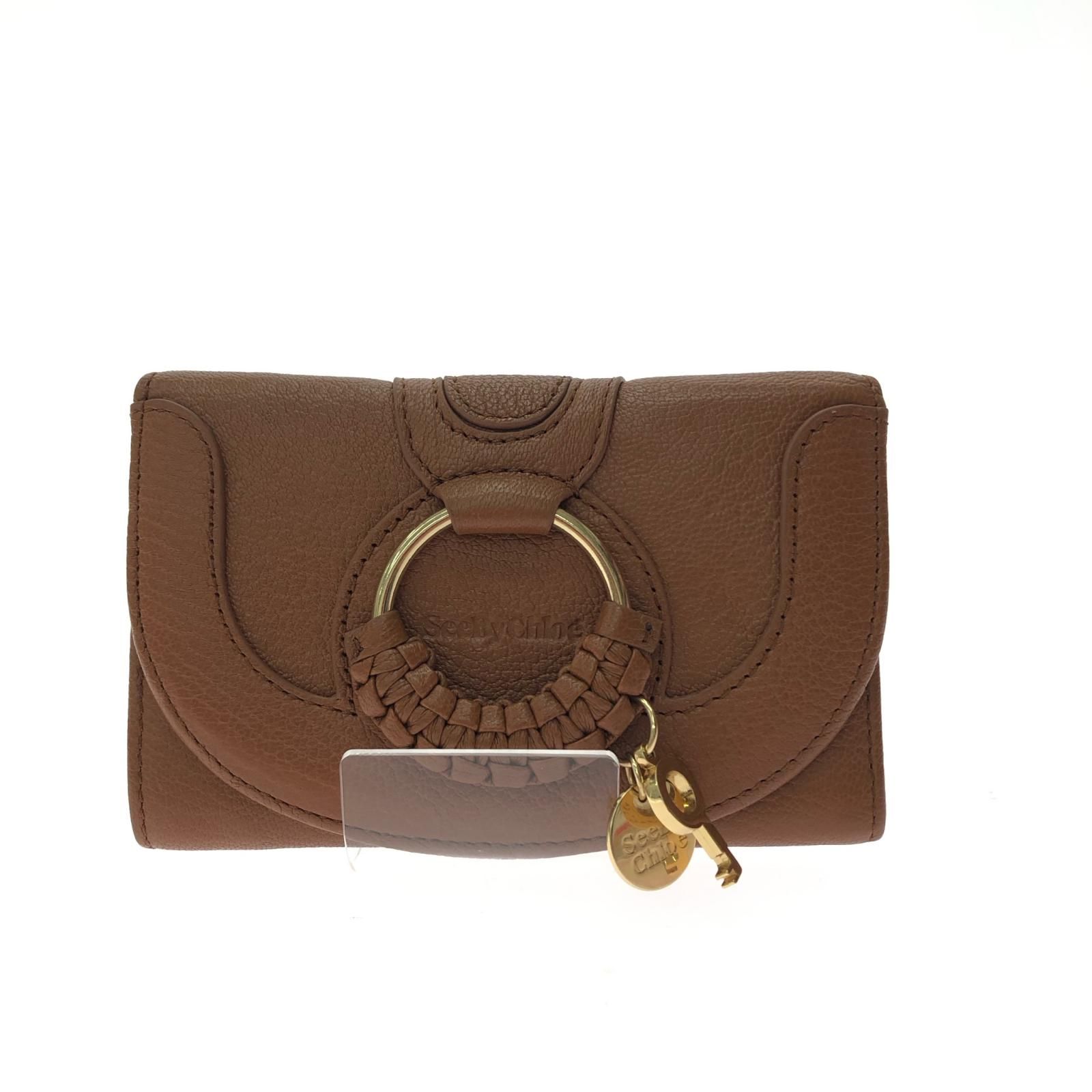 see by chloe シーバイクロエ レディース 三つ折り財布 HANA ハナ トライフォールドウォレット ブラウン