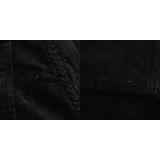  マシス MASSES コーデュロイパンツ ストレート ジップフライ 30 黒 ブラック YT スラックス パンツ
